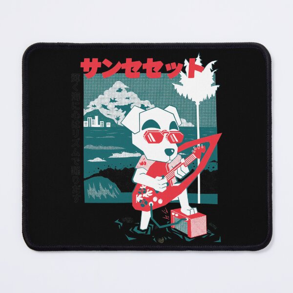 Item preview, Tropical Guitar Dog Musician Japanese Style designed and sold by DARREARKER.