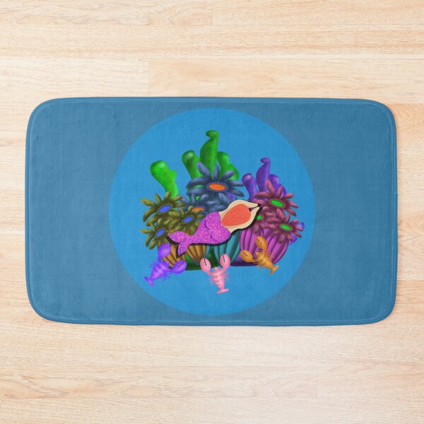 Item preview, Reef Treasures -Mermaid Tail in Coral Reef designed and sold by Clauzierra.