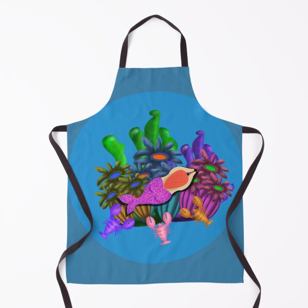 Item preview, Reef Treasures -Mermaid Tail in Coral Reef designed and sold by Clauzierra.