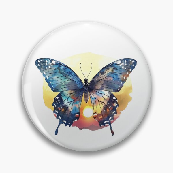 Item preview, Blue Butterfly | Elegant Nature Aesthetic Art designed and sold by Mandayartstudio.