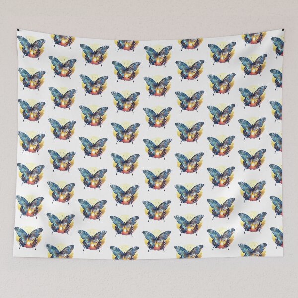 Item preview, Blue Butterfly | Elegant Nature Aesthetic Art designed and sold by Mandayartstudio.