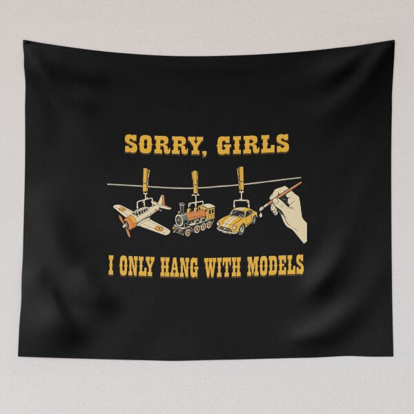 Item preview, I Only Hang With Models Funny Hobbyist Pun designed and sold by DARREARKER.
