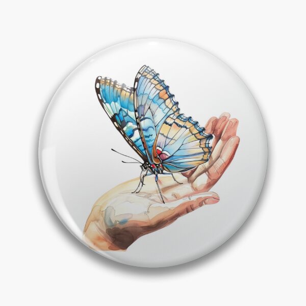 Item preview, Blue Butterfly | Elegant Nature Aesthetic Art designed and sold by Mandayartstudio.