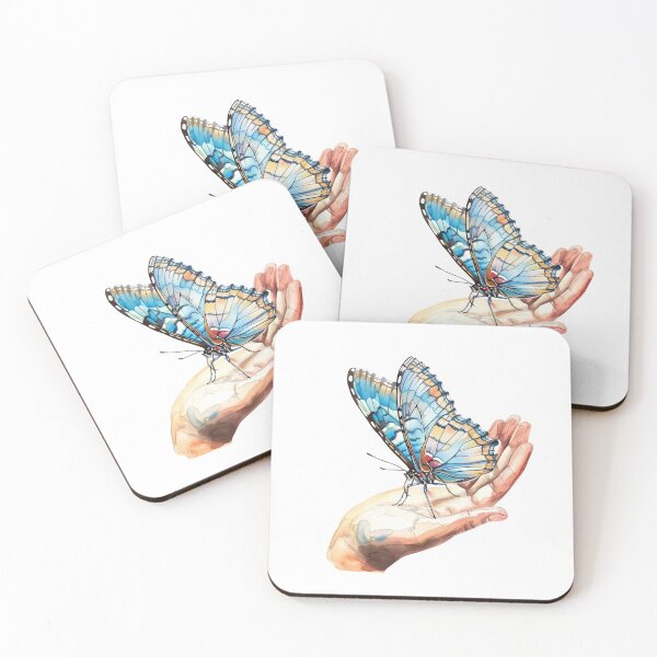 Item preview, Blue Butterfly | Elegant Nature Aesthetic Art designed and sold by Mandayartstudio.