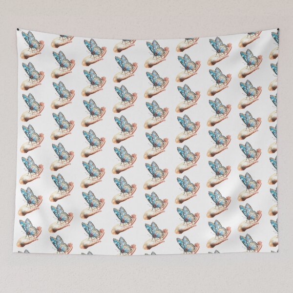 Item preview, Blue Butterfly | Elegant Nature Aesthetic Art designed and sold by Mandayartstudio.