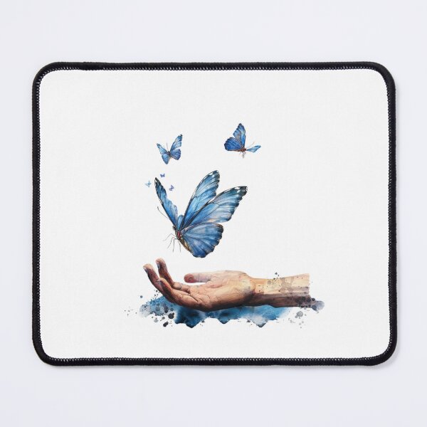 Item preview, Blue Butterfly | Elegant Nature Aesthetic Art designed and sold by Mandayartstudio.