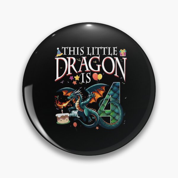 Item preview, This Little Dragon Is 4 Fourth Birthday Fantasy Kids Gift designed and sold by Ostericaimusa.