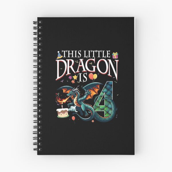 Item preview, This Little Dragon Is 4 Fourth Birthday Fantasy Kids Gift designed and sold by Ostericaimusa.