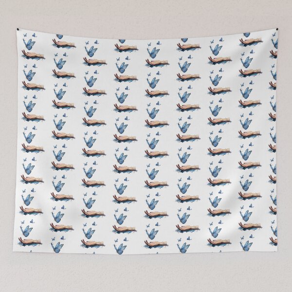 Item preview, Blue Butterfly | Elegant Nature Aesthetic Art designed and sold by Mandayartstudio.