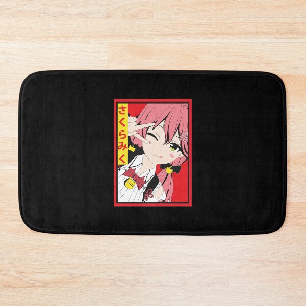 Item preview, Sakura Miko Anime Girl Pink Hair Peace Sign designed and sold by Patriclves.