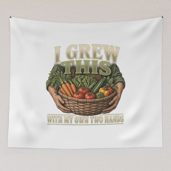 Item preview, I Grew This With My Own Two Hands – Vegetable Gardener designed and sold by DIRT & HARVEST.