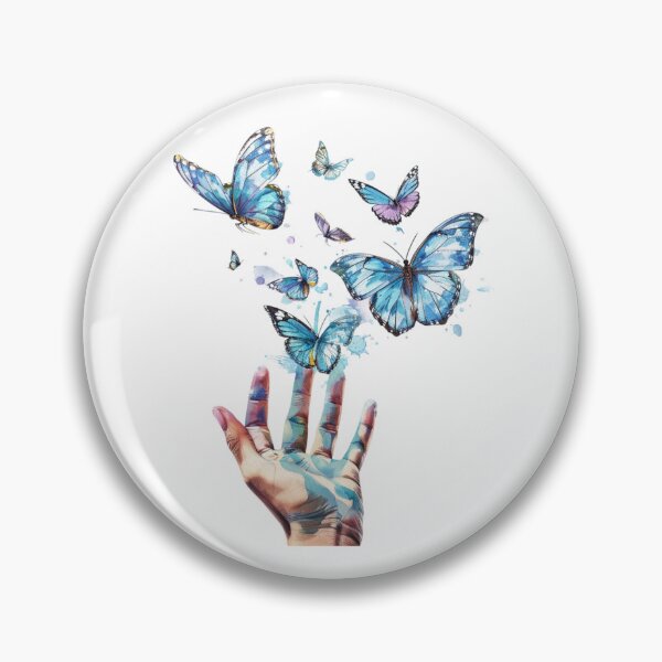 Item preview, Blue Butterfly | Elegant Nature Aesthetic Art designed and sold by Mandayartstudio.