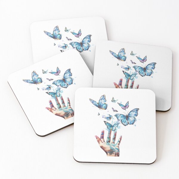 Item preview, Blue Butterfly | Elegant Nature Aesthetic Art designed and sold by Mandayartstudio.