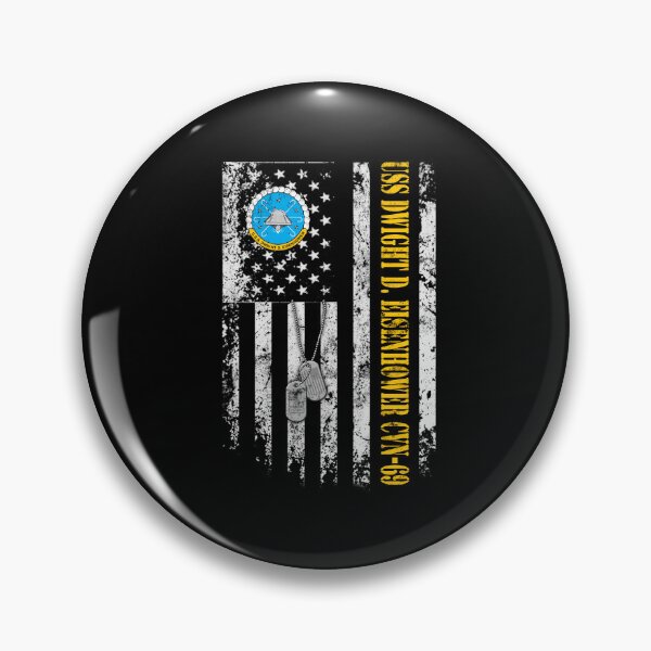 Item preview, USS Dwight D. Eisenhower CVN-69 Distressed American Flag designed and sold by Osstaramilua.