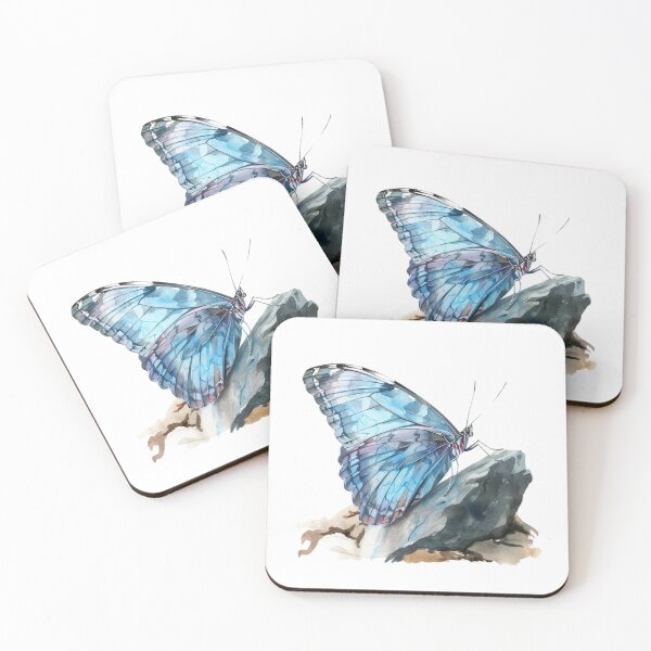 Item preview, Blue Butterfly | Elegant Nature Aesthetic Art designed and sold by Mandayartstudio.