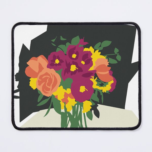 Item preview, Millbrook Flowers Graphic Block designed and sold by Azadi-Tree.