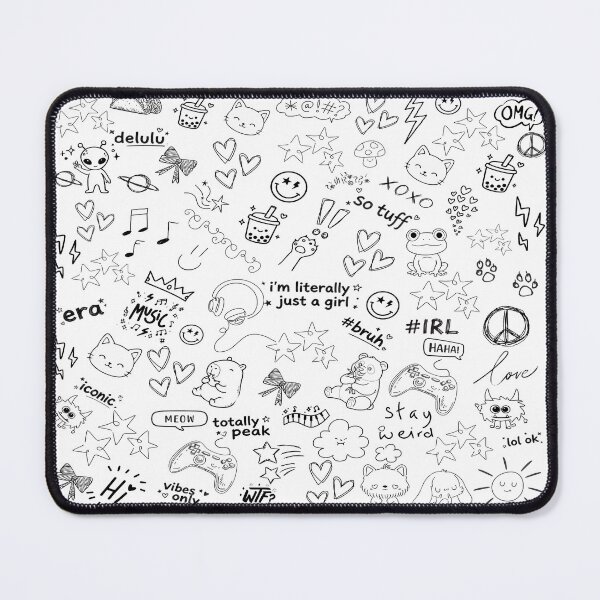 Item preview, Kawaii Doodle Art Pattern designed and sold by Side By Side Studio.