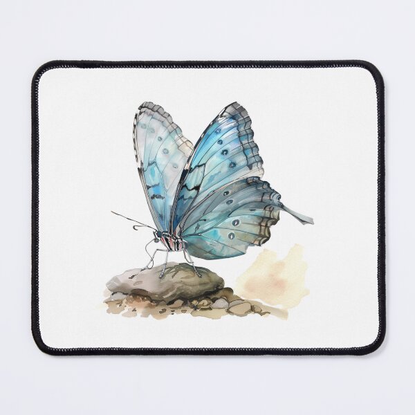 Item preview, Blue Butterfly | Elegant Nature Aesthetic Art designed and sold by Mandayartstudio.