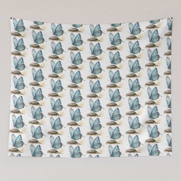 Item preview, Blue Butterfly | Elegant Nature Aesthetic Art designed and sold by Mandayartstudio.