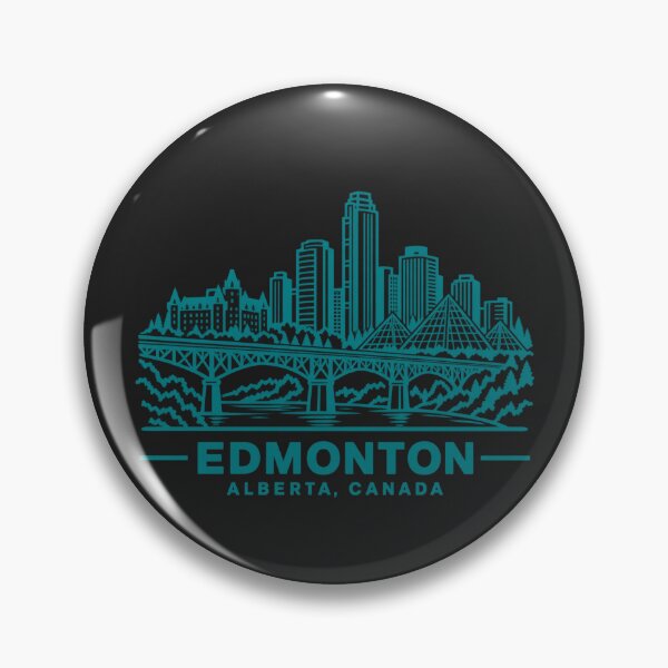 Item preview, Edmonton Alberta Canada Line Art Skyline Poster designed and sold by CMYKStudio.