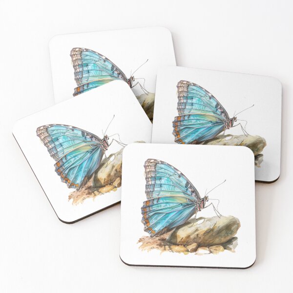 Item preview, Blue Butterfly | Elegant Nature Aesthetic Art designed and sold by Mandayartstudio.