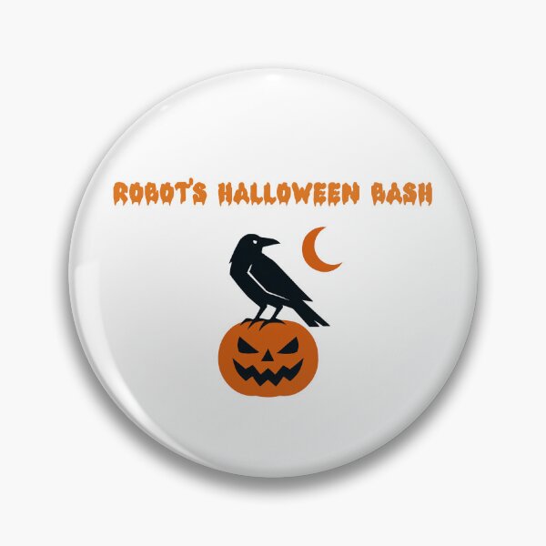 Item preview, Robot's Halloween Bash AI Party Fun Design designed and sold by Dreamsartistry.
