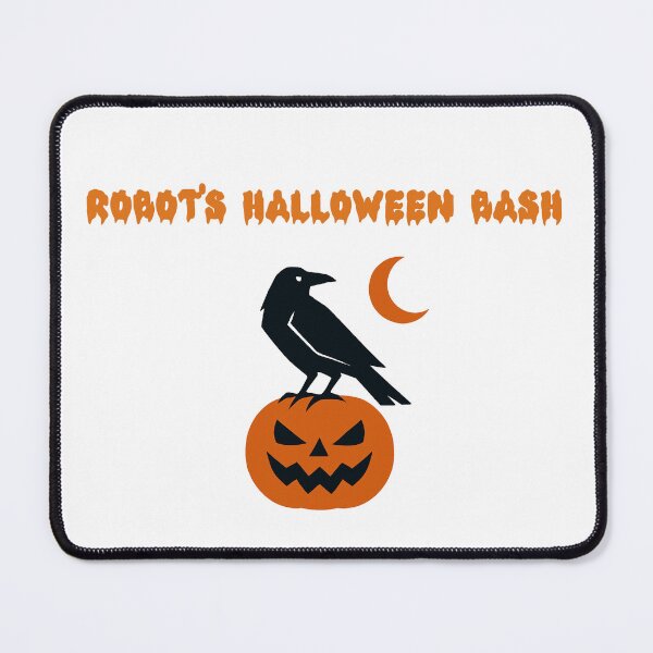 Item preview, Robot's Halloween Bash AI Party Fun Design designed and sold by Dreamsartistry.
