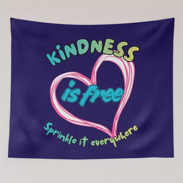 Item preview, Kindness Is Free Sprinkle It Everywhere – Cute Positive Quote Typography Art designed and sold by Evelashop.