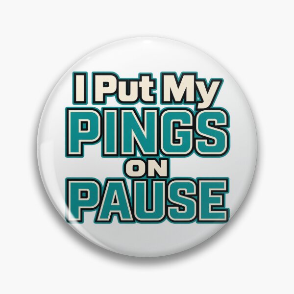 Item preview, I Put My Pings on Pause Notification Lettering designed and sold by Bikivuno.