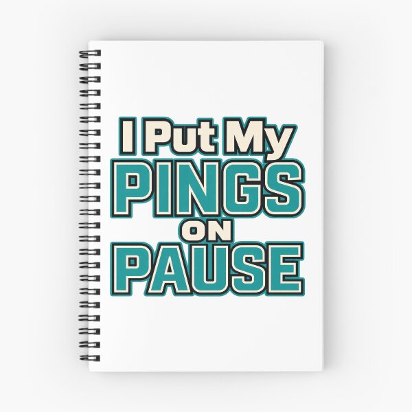 Item preview, I Put My Pings on Pause Notification Lettering designed and sold by Bikivuno.