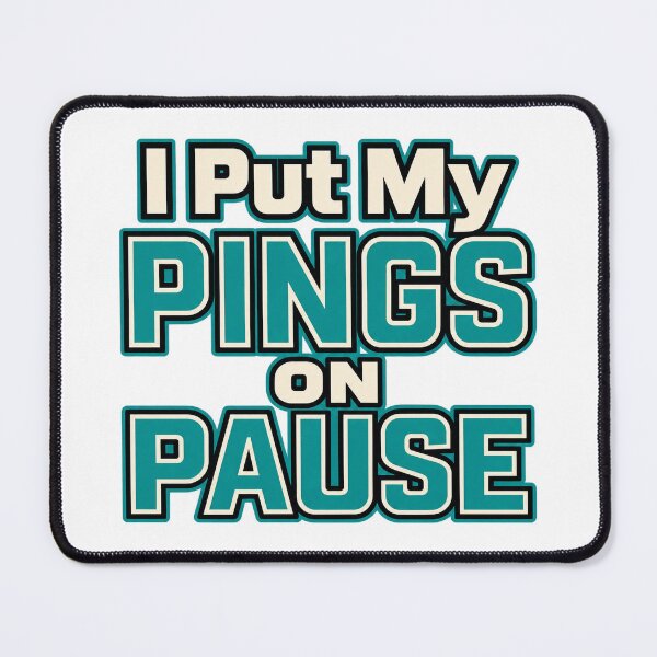 Item preview, I Put My Pings on Pause Notification Lettering designed and sold by Bikivuno.