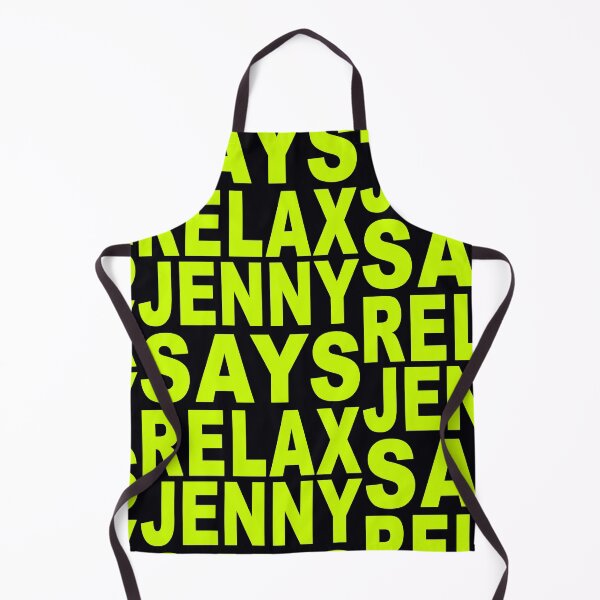 Item preview, Jenny Says Relax Neon Green designed and sold by Normbot2000.