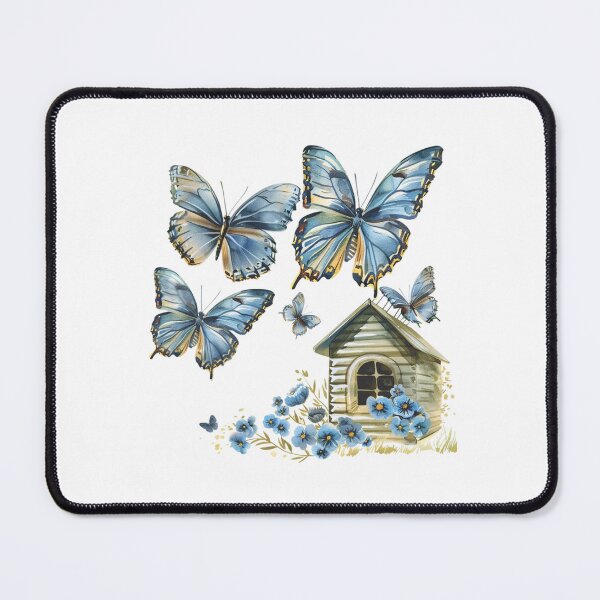 Item preview, Blue Butterfly | Elegant Nature Aesthetic Art designed and sold by Mandayartstudio.