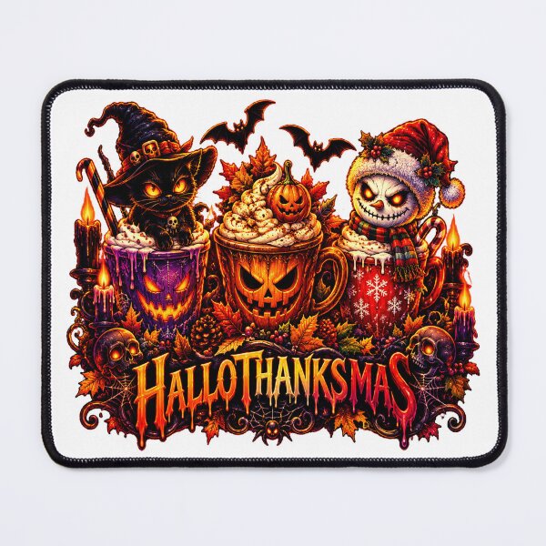 Item preview, Halloween Thanksgiving Christmas Spooky Holiday Crossover designed and sold by QuiteOrbit.