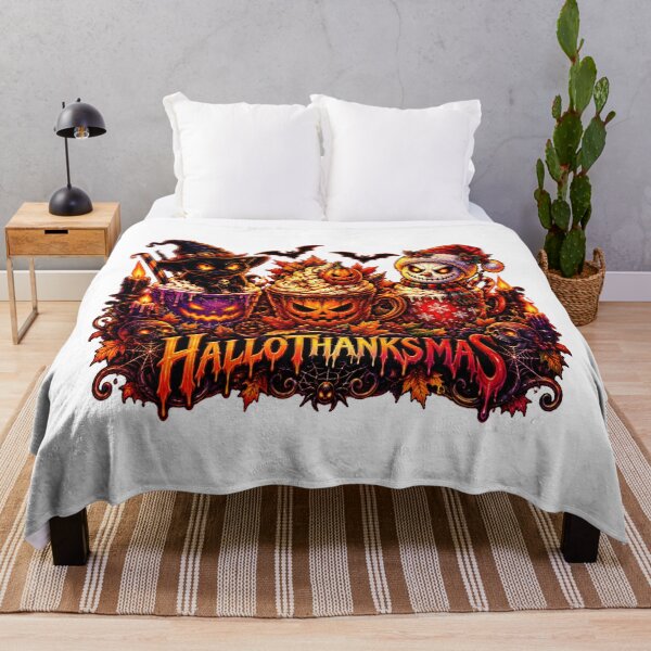 Item preview, Halloween Thanksgiving Christmas Spooky Holiday Crossover designed and sold by QuiteOrbit.