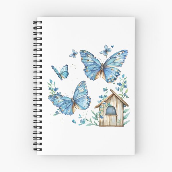 Item preview, Blue Butterfly | Elegant Nature Aesthetic Art designed and sold by Mandayartstudio.
