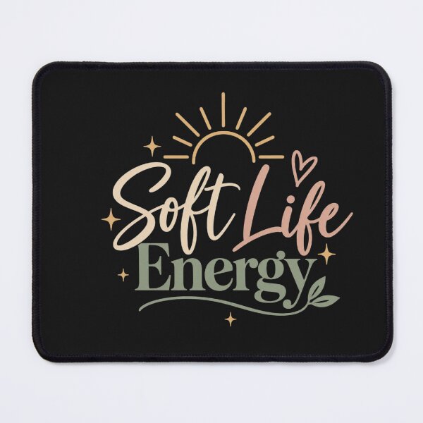 Item preview, Soft Life Energy – Self Care, Wellness & Positive Mindset Quote Design designed and sold by Sanika arts .