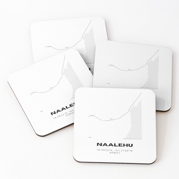 Item preview, Naalehu Hawaii Map | Minimalist Southern Big Island Location Design designed and sold by RM-Journey.