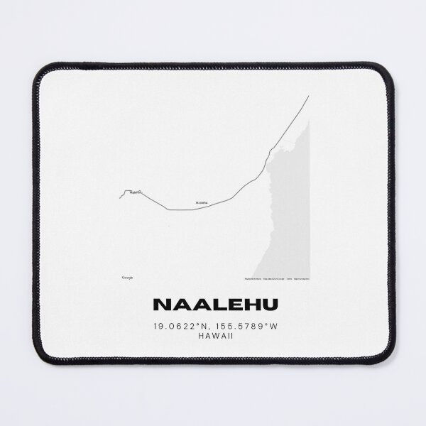 Item preview, Naalehu Hawaii Map | Minimalist Southern Big Island Location Design designed and sold by RM-Journey.