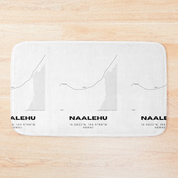 Item preview, Naalehu Hawaii Map | Minimalist Southern Big Island Location Design designed and sold by RM-Journey.