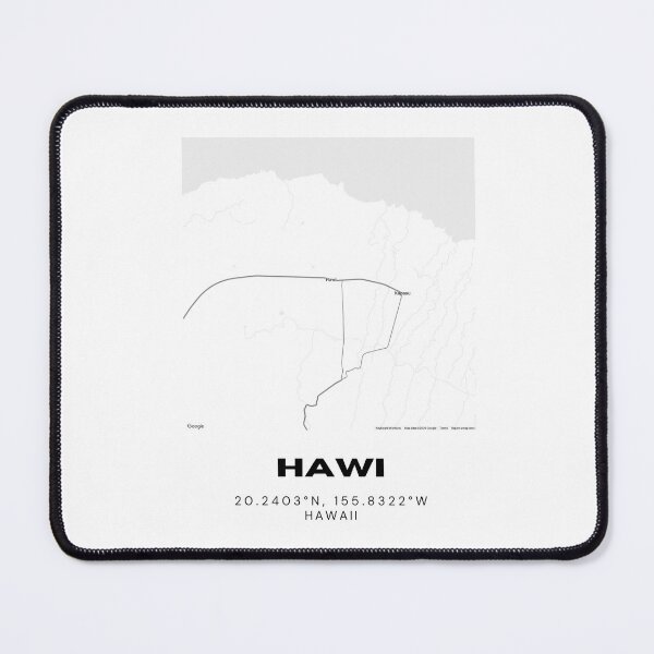 Item preview, Hawi Hawaii Map | Minimalist North Kohala Big Island Design designed and sold by RM-Journey.