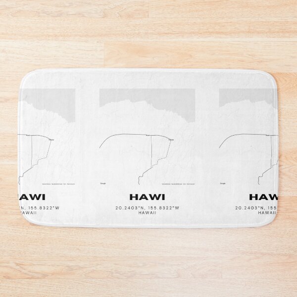 Item preview, Hawi Hawaii Map | Minimalist North Kohala Big Island Design designed and sold by RM-Journey.