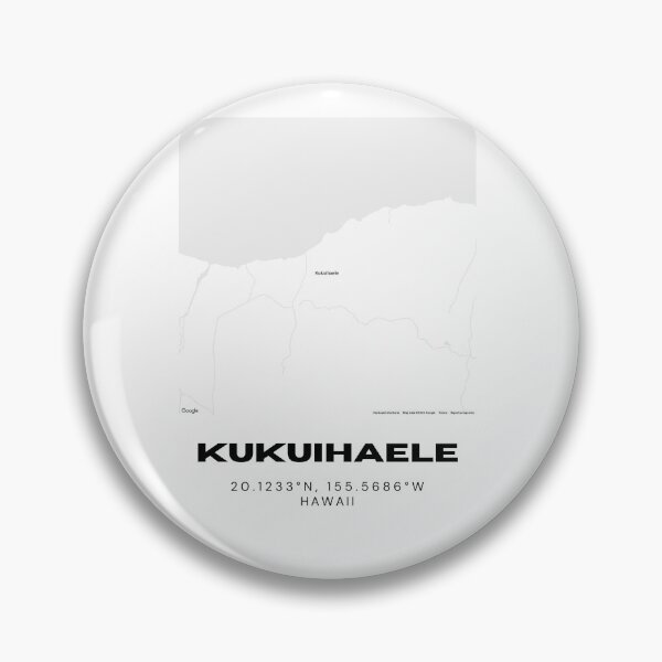 Item preview, Kukuihaele Hawaii Map | Minimalist Hamakua Coast Location Design designed and sold by RM-Journey.
