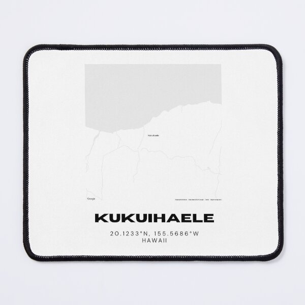 Item preview, Kukuihaele Hawaii Map | Minimalist Hamakua Coast Location Design designed and sold by RM-Journey.