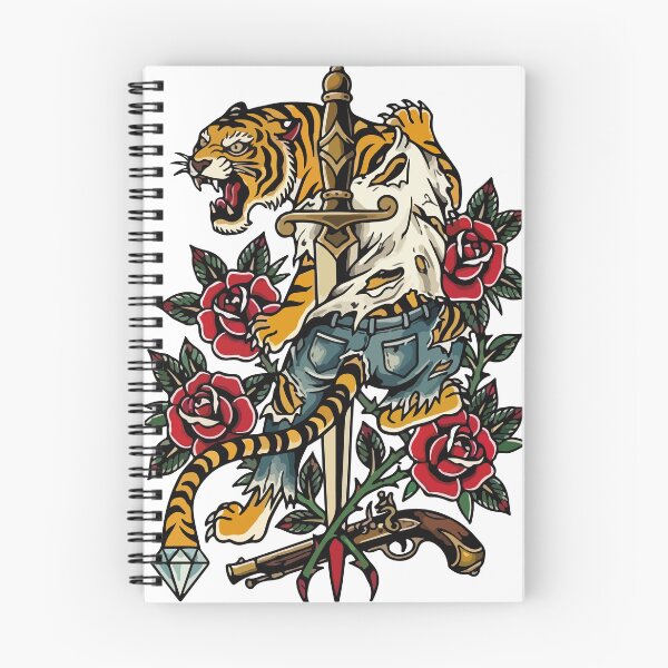 Item preview, Tiger — Classic Tattoo designed and sold by marcacosta.