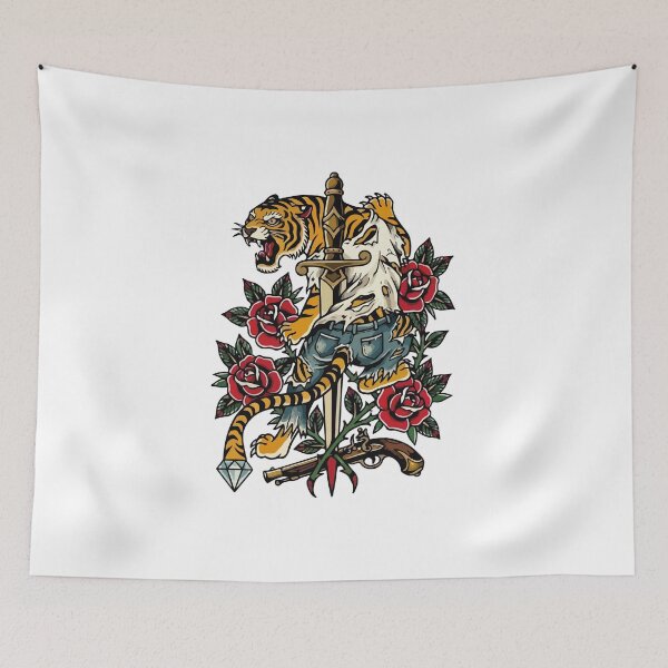 Item preview, Tiger — Classic Tattoo designed and sold by Innovartxt.