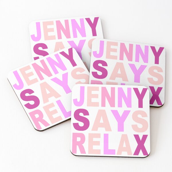 Item preview, Jenny Says Relax Pink designed and sold by Normbot2000.