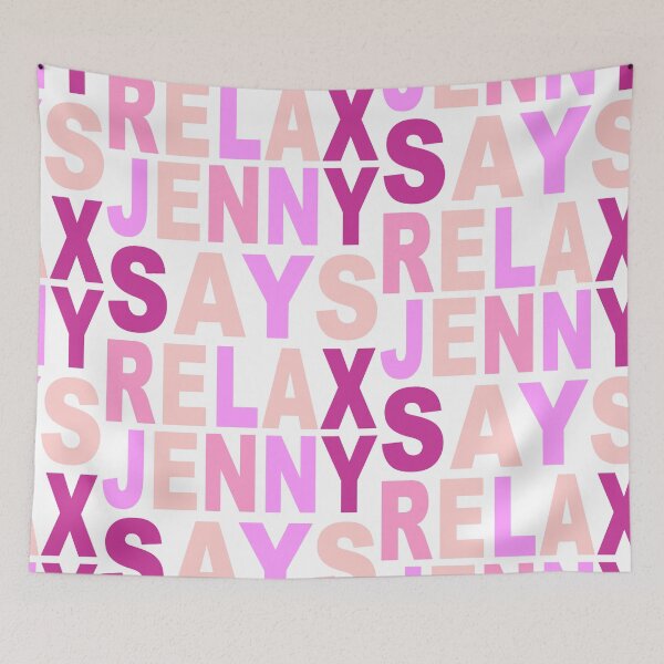 Item preview, Jenny Says Relax Pink designed and sold by Normbot2000.