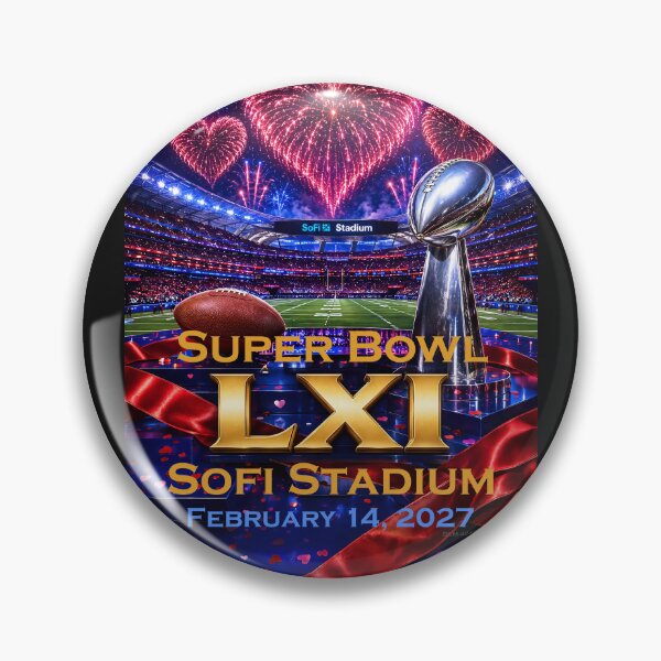 Item preview, Super Bowl LXI - Happy Valentine - Feb.14, 2027 - SoFi Stadium designed and sold by DBM Photo Art 1.