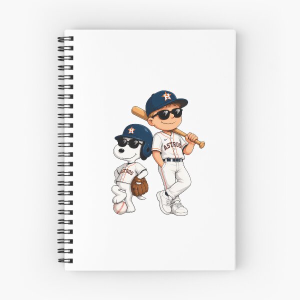 Item preview, Astros Baseball Cartoon Boy Dog Bat designed and sold by BloomPalette.